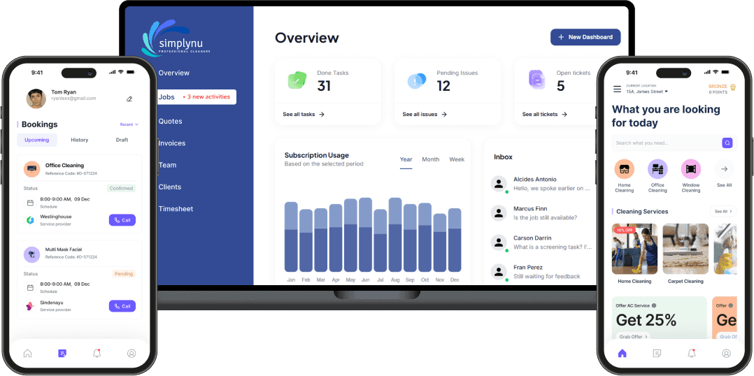 Simplynu App Dashboard
