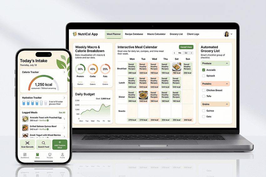 Custom Diet & Nutrition App