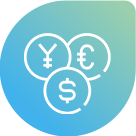 Multi-language & Multi-currency Icon